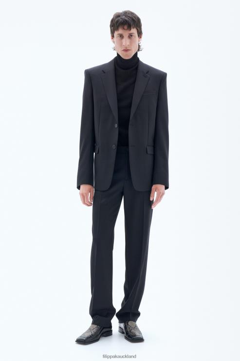 Men Filippa K Black Classic Wool Blazer Apparel 66L84345