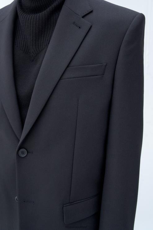 Men Filippa K Black Classic Wool Blazer Apparel 66L84345