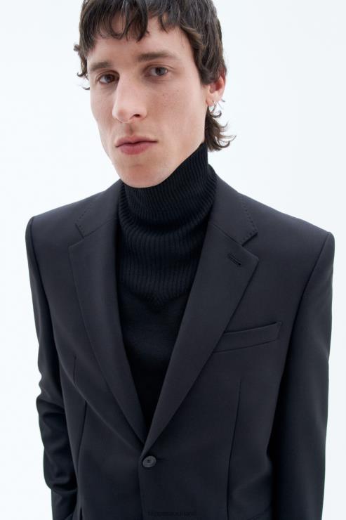 Men Filippa K Black Classic Wool Blazer Apparel 66L84345