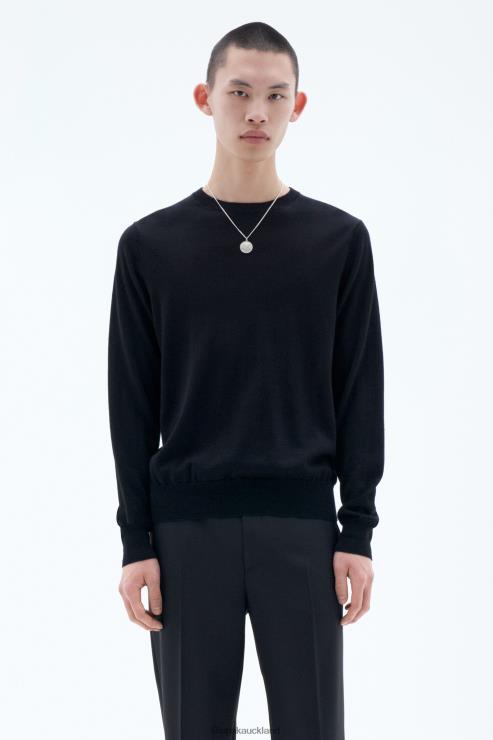 Men Filippa K Black Merino Sweater Apparel 66L84286