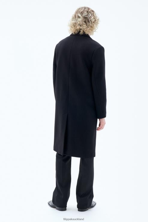 Men Filippa K Black London Coat Apparel 66L84254