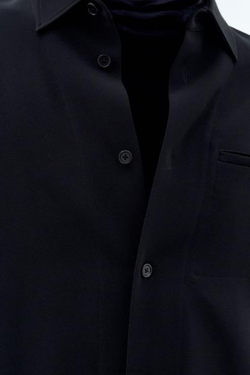 Men Filippa K Black Blake Overshirt Apparel 66L84382