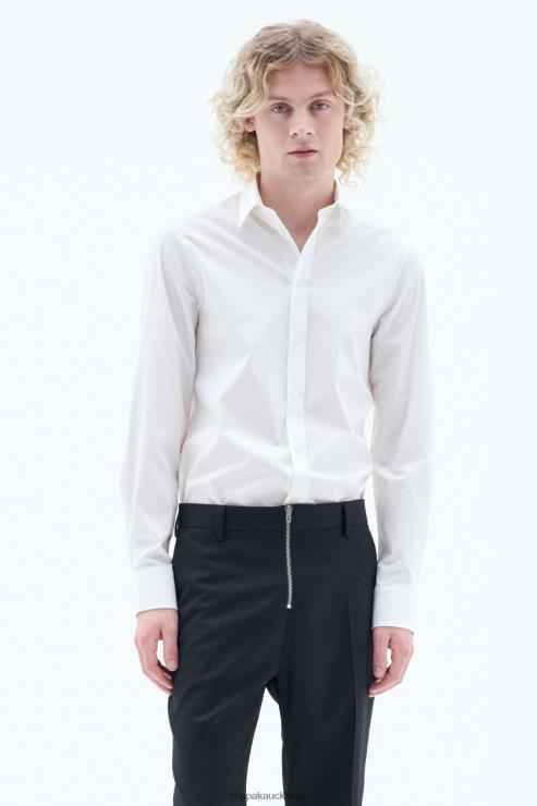 Men Filippa K White Paul Stretch Shirt Apparel 66L84389