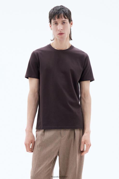 Men Filippa K Dark Chocolate Stretch Cotton Tee Apparel 66L84309