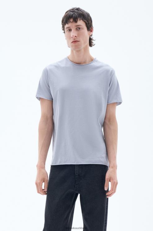 Men Filippa K Fog Blue Roll Neck Tee Apparel 66L84318