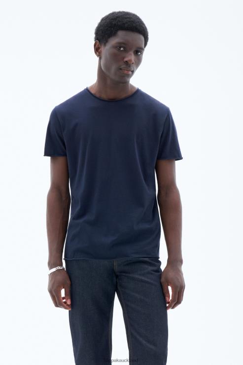 Men Filippa K Navy Roll Neck Tee Apparel 66L84331