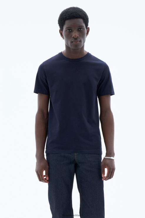 Men Filippa K Navy Stretch Cotton Tee Apparel 66L84335