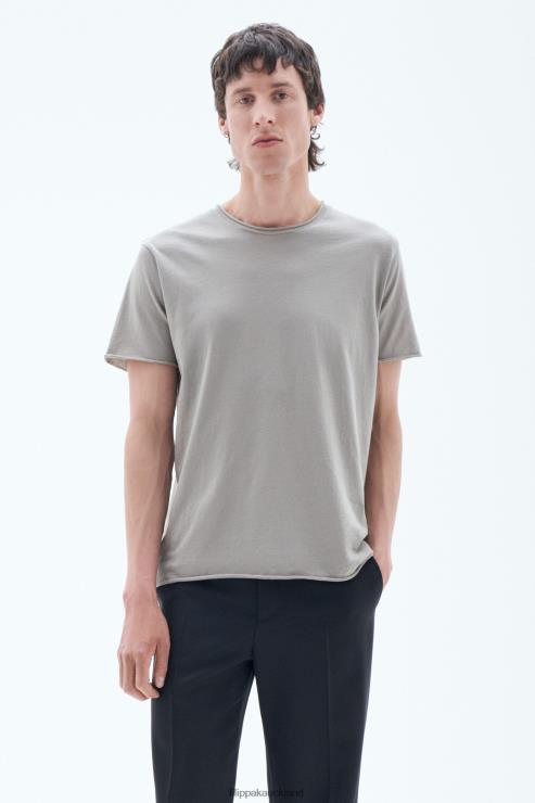 Men Filippa K Oyster Grey Roll Neck Tee Apparel 66L84313