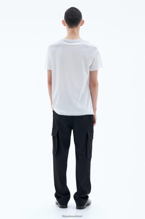 Men Filippa K White Roll Neck Tee Apparel 66L84317