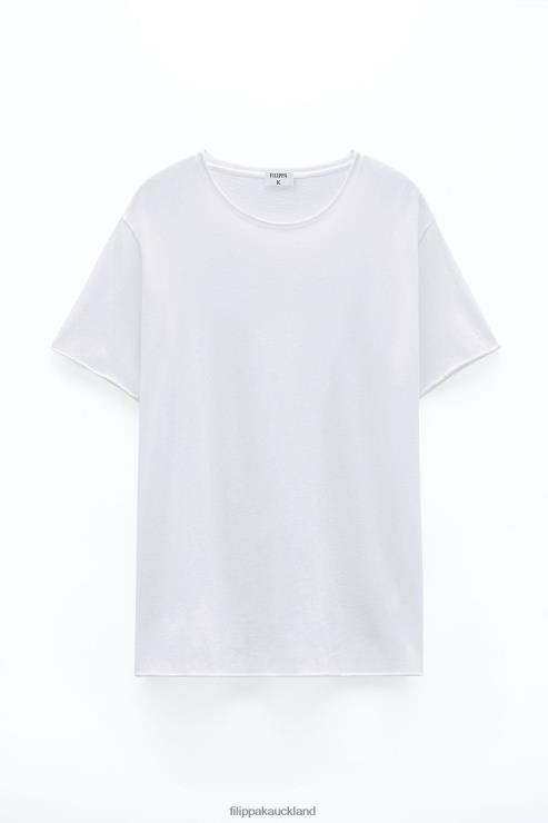 Men Filippa K White Roll Neck Tee Apparel 66L84317