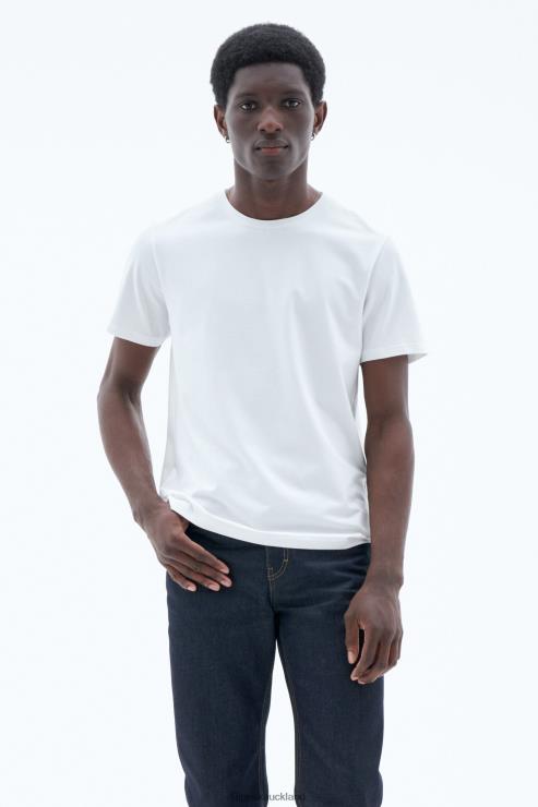 Men Filippa K White Stretch Cotton Tee Apparel 66L84308