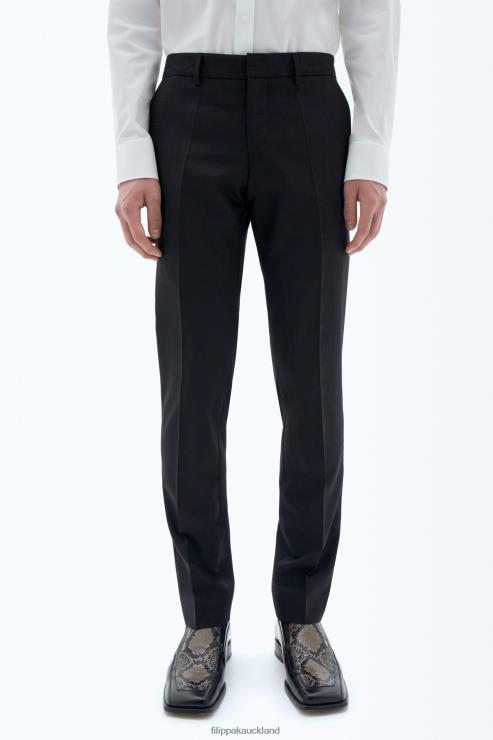 Men Filippa K Black Liam Wool Trousers Apparel 66L84374