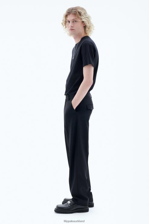 Men Filippa K Black Mateo Wool Trousers Apparel 66L84359