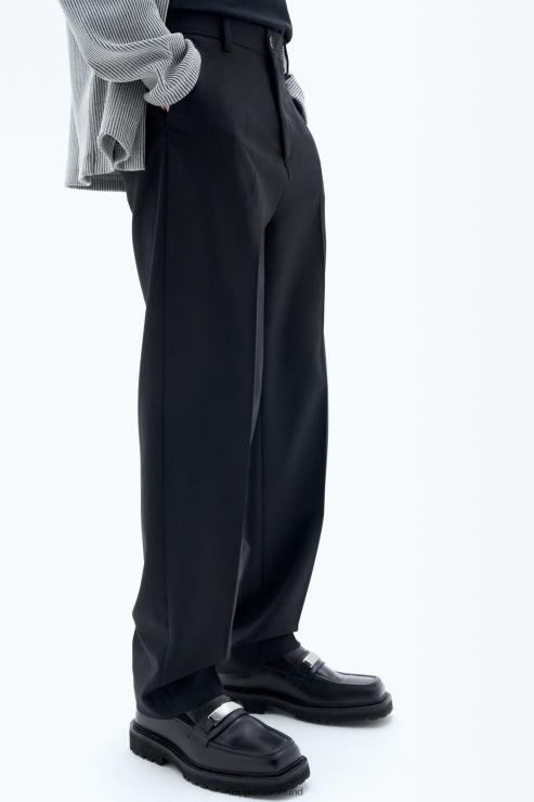 Men Filippa K Black Mateo Wool Trousers Apparel 66L84359