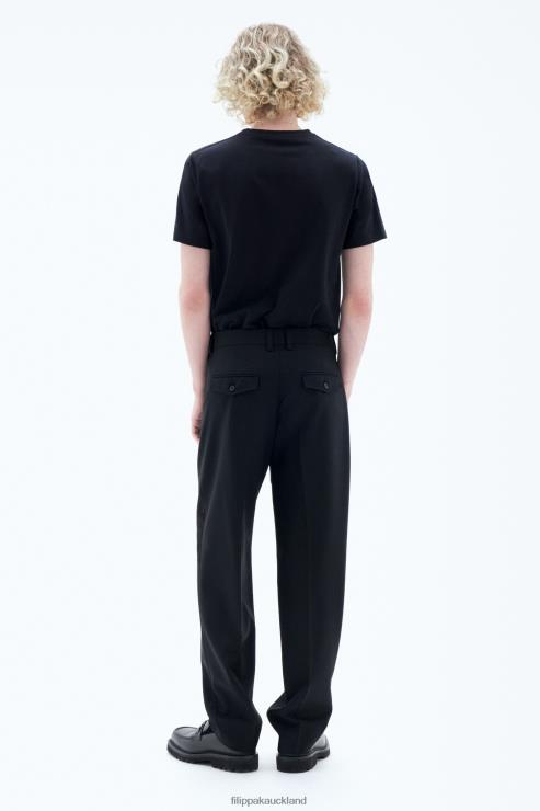 Men Filippa K Black Mateo Wool Trousers Apparel 66L84359