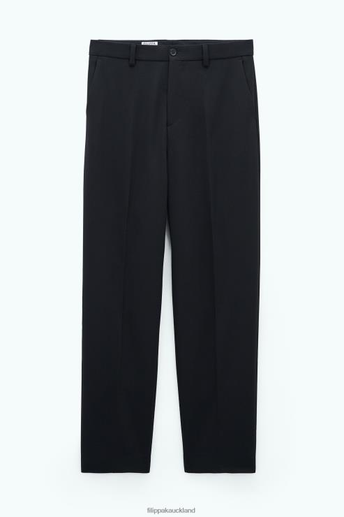 Men Filippa K Black Mateo Wool Trousers Apparel 66L84359