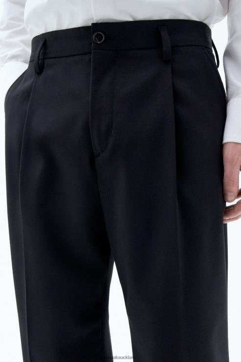 Men Filippa K Black Samson Wool Trousers Apparel 66L84368