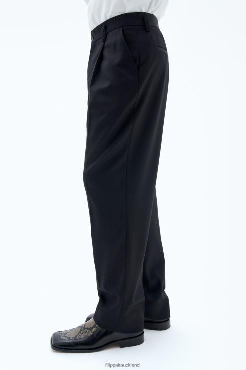 Men Filippa K Black Samson Wool Trousers Apparel 66L84368