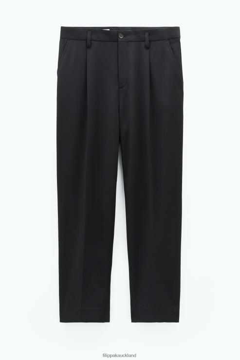 Men Filippa K Black Samson Wool Trousers Apparel 66L84368