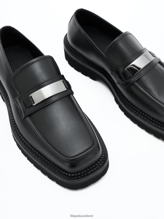 Men Filippa K Black Loafers Shoes 66L84483