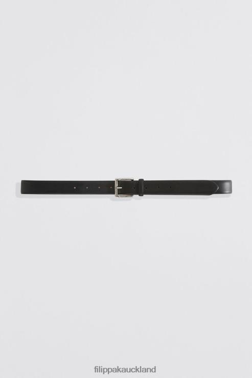 Women Filippa K Black Leather Belt Accessory 66L84472