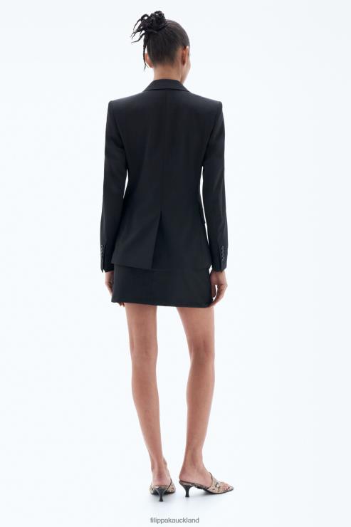 Women Filippa K Black Single Breasted Blazer Apparel 66L84177