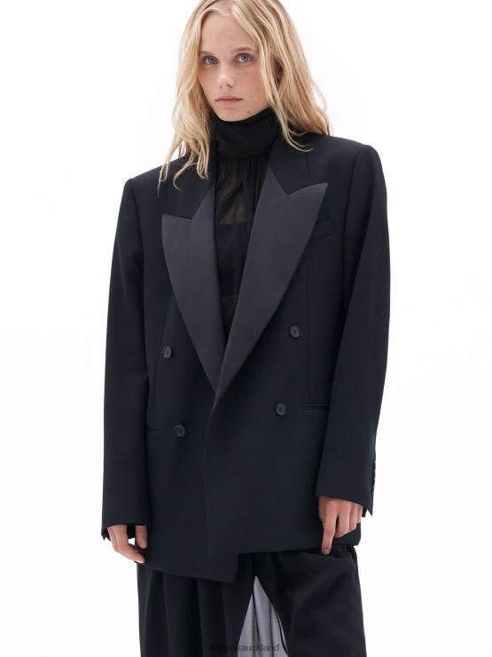 Women Filippa K Black Tuxedo Blazer Apparel 66L84178