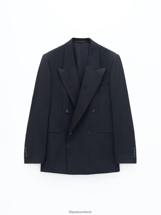 Women Filippa K Black Tuxedo Blazer Apparel 66L84178