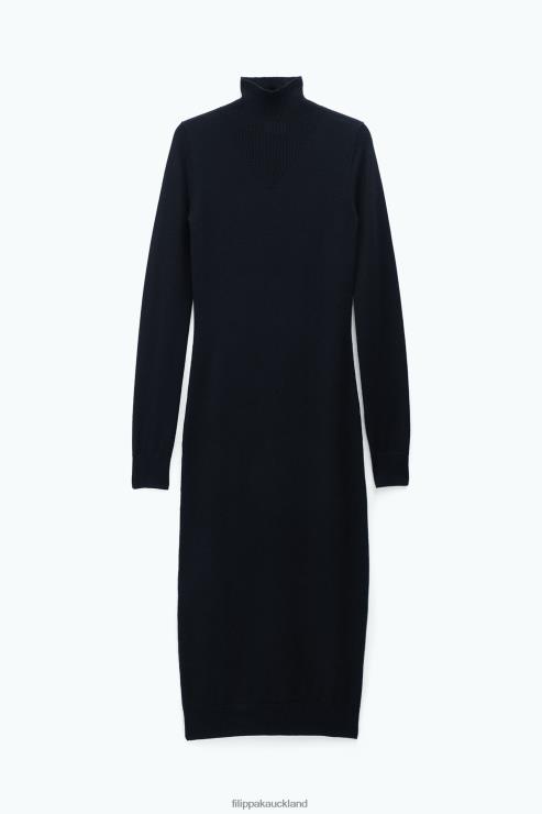 Women Filippa K Black Knit Turtleneck Dress Apparel 66L84209