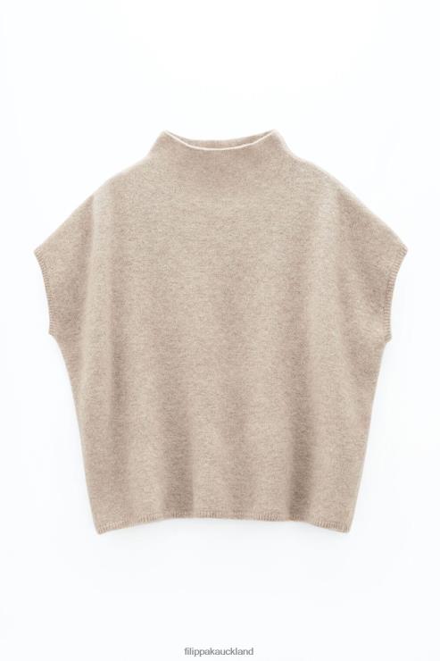 Women Filippa K Beige Melange Ximena Sweater Apparel 66L8460