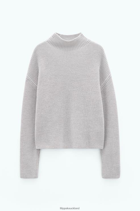 Women Filippa K Grey Beige Willow Sweater Apparel 66L8453