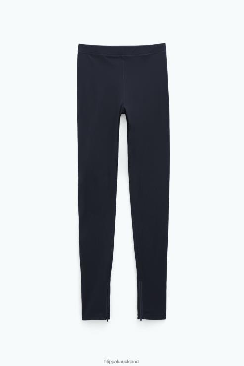 Women Filippa K Black Zip Leggings Apparel 66L84234