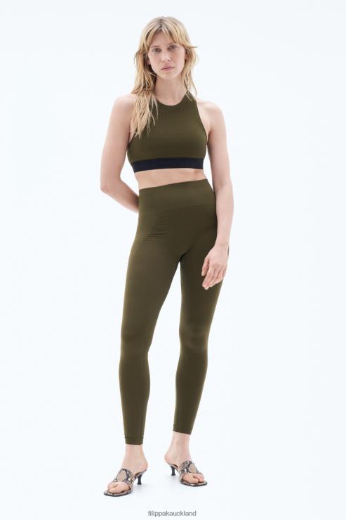 Women Filippa K Olive Green High Seamless Leggings Apparel 66L84233