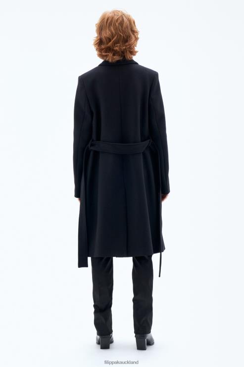 Women Filippa K Black Kaya Coat Apparel 66L8412