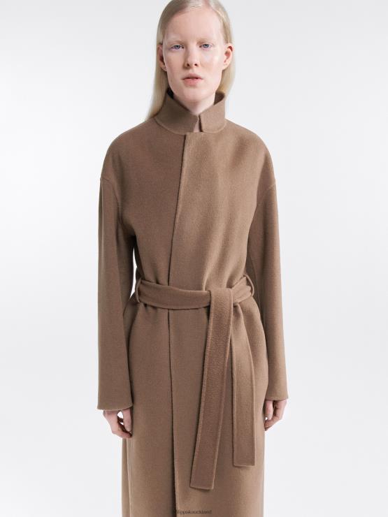 Women Filippa K Dark Khaki Alexa Coat Apparel 66L8427