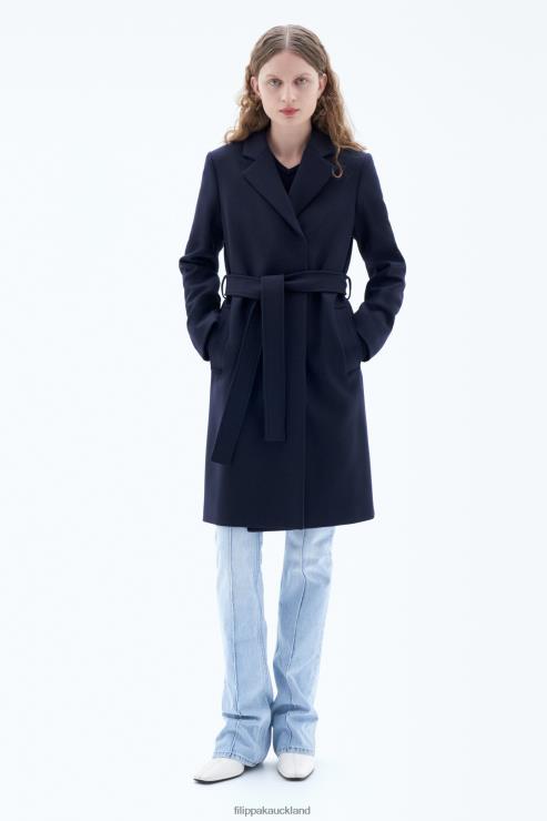 Women Filippa K Navy Kaya Coat Apparel 66L8413