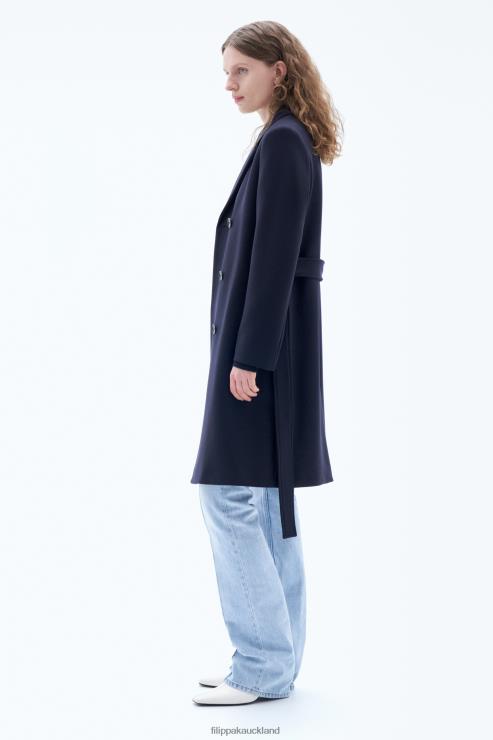 Women Filippa K Navy Kaya Coat Apparel 66L8413