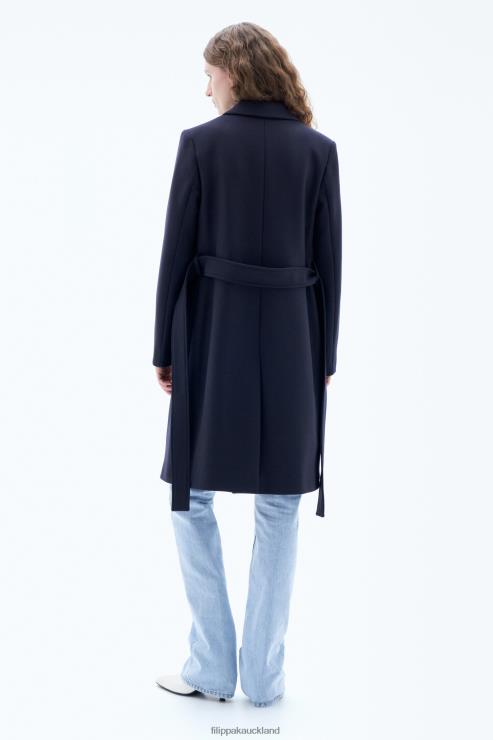 Women Filippa K Navy Kaya Coat Apparel 66L8413