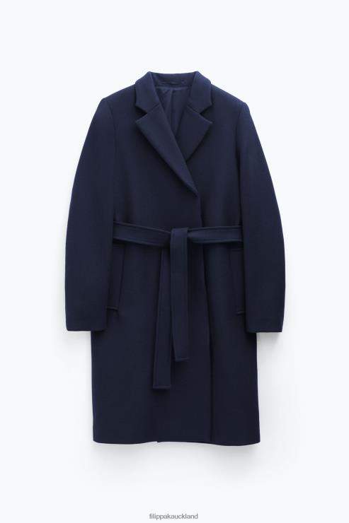 Women Filippa K Navy Kaya Coat Apparel 66L8413