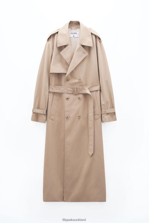 Women Filippa K Sand Beige Trench Coat Apparel 66L8425