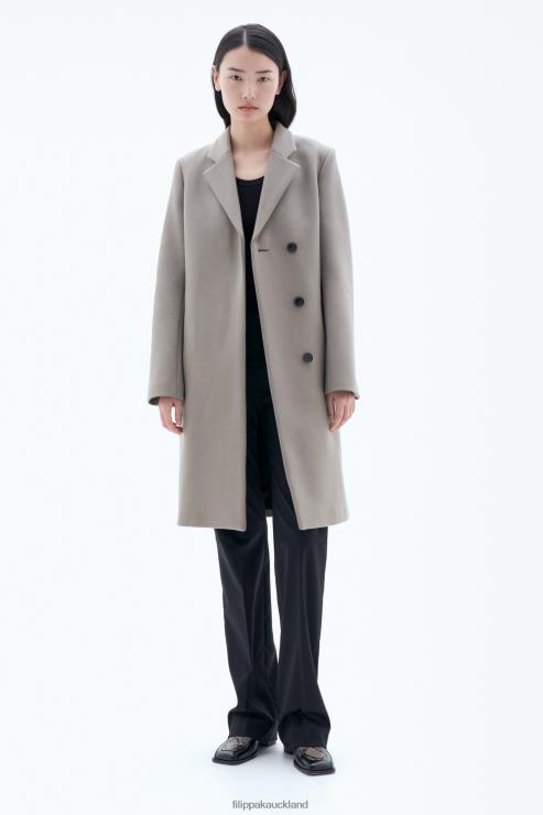 Women Filippa K Taupe Kaya Coat Apparel 66L8414