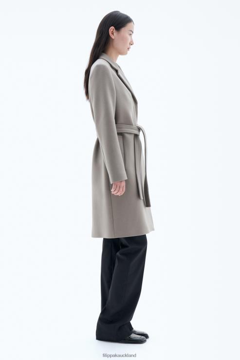 Women Filippa K Taupe Kaya Coat Apparel 66L8414