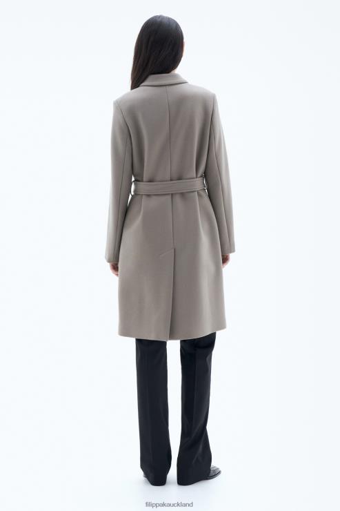 Women Filippa K Taupe Kaya Coat Apparel 66L8414