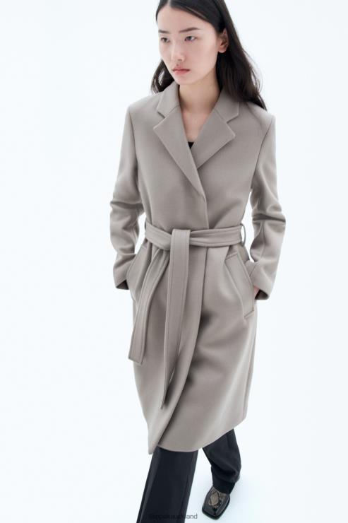 Women Filippa K Taupe Kaya Coat Apparel 66L8414