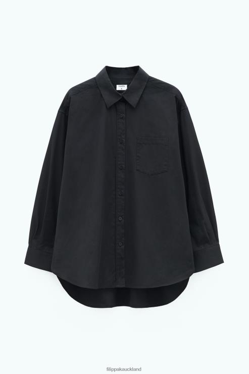 Women Filippa K Black Sammy Shirt Apparel 66L84187