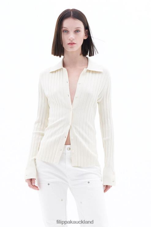 Women Filippa K Butter Knitted Shirt Apparel 66L8485