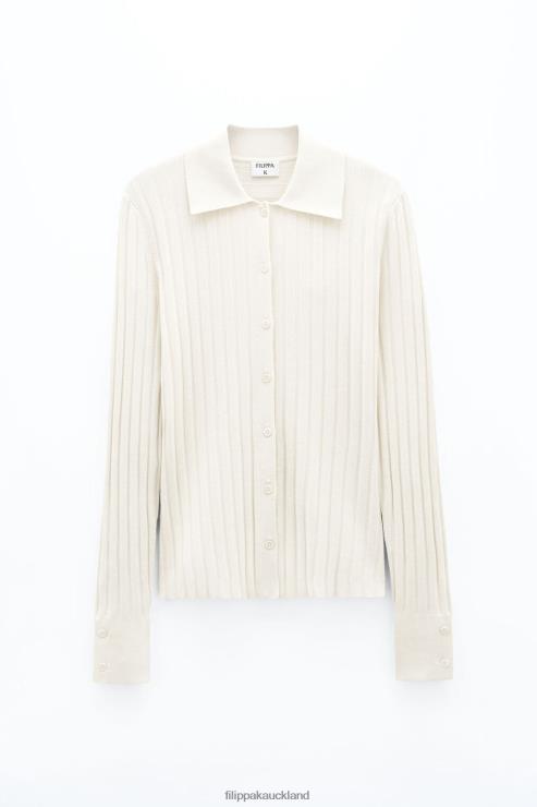 Women Filippa K Butter Knitted Shirt Apparel 66L8485