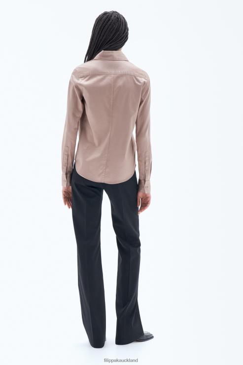 Women Filippa K Nougat Garment Dyed Shirt Apparel 66L84190