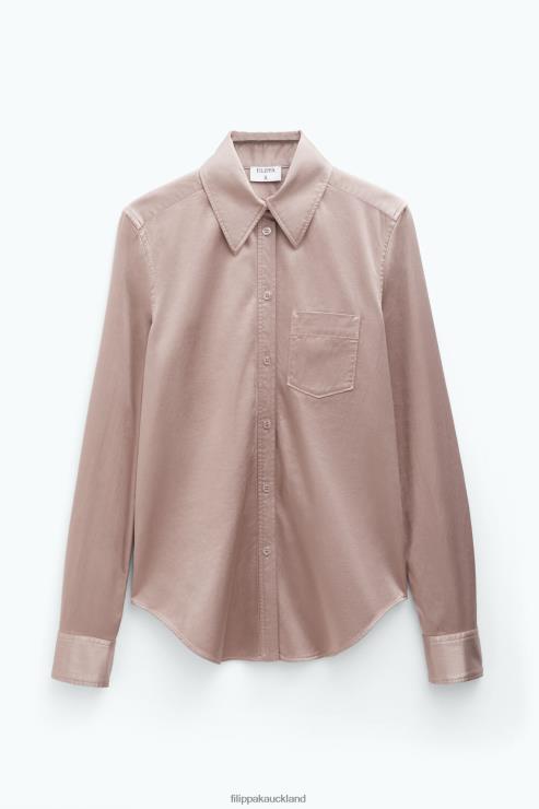 Women Filippa K Nougat Garment Dyed Shirt Apparel 66L84190