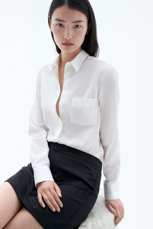 Women Filippa K White Classic Stretch Shirt Apparel 66L84189